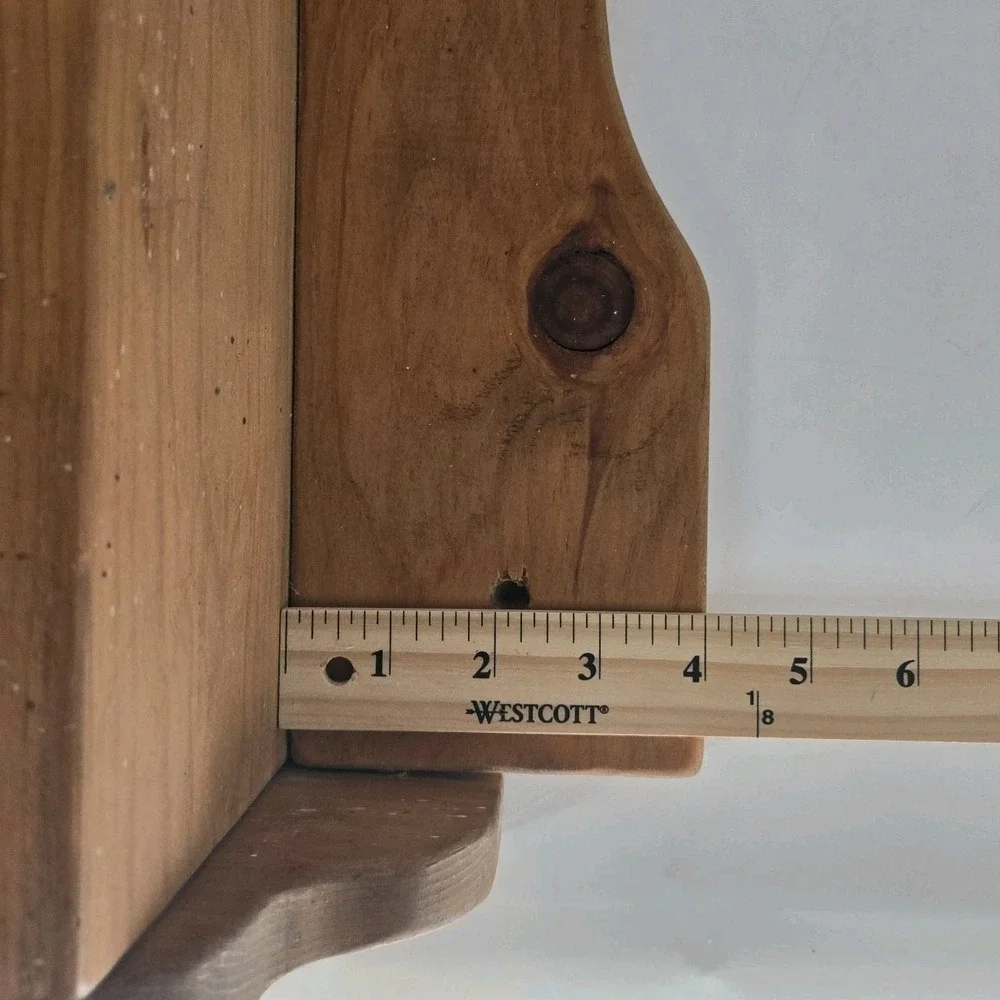 Vintage Wood Wall Shelf Heart Cutout Rustic Country Farmhouse 31